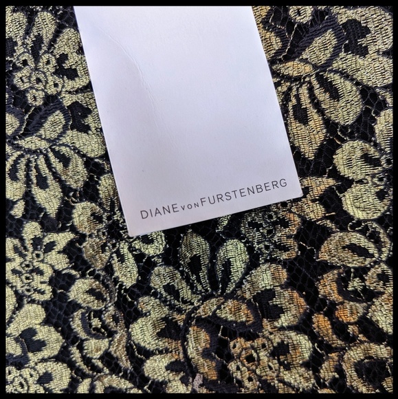 Diane Von Furstenberg Zarita dress gold DVF sz 12 - Picture 6 of 8